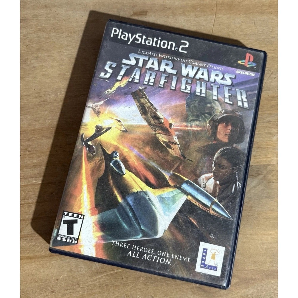 Star Wars: Starfighter (For Sony PlayStation 2, 2002) PS2 Complete CIB Reg Card